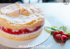Tort z malinami i bezą_Fit Cake Dzierżoniów_MbG